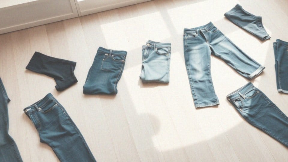 Jakie kolory i fasony jeansów mid waist są dostępne?